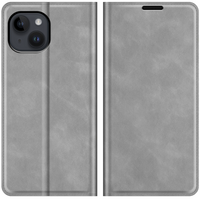 Just in Case Wallet Case Magnetic hoesje voor iPhone 14 - grijs
