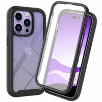 Just in Case 360 Full Cover Defense Case hoesje voor iPhone 14 Pro Max - zwart