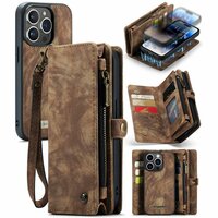 Caseme Vintage Portemonnee hoesje voor iPhone 14 Pro Max - bruin