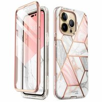 Supcase Cosmo Case Marble hoesje voor iPhone 14 Pro Max - rose gold