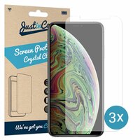 Just in Case Screen Protector 3 pack voor iPhone XS Max - beschermfolie