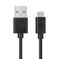 XQISIT Charge & Sync Micro-USB naar USB-A 2.0 100cm - Zwart