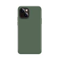Xqisit NP Silicone case Anti Bac hoesje voor iPhone 14 - groen