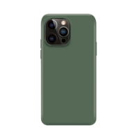 Xqisit NP Silicone case Anti Bac hoesje voor iPhone 14 Pro Max - groen