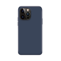 Xqisit NP Silicone case Anti Bac hoesje voor iPhone 14 Pro Max - blauw