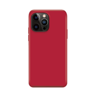 Xqisit NP Silicone case Anti Bac hoesje voor iPhone 14 Pro - rood