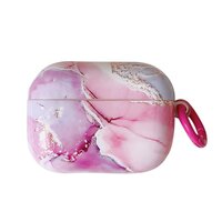 Marble TPU hoes voor AirPods Pro 1 / 2 - roze