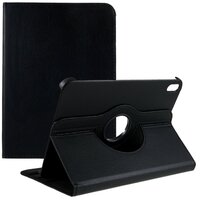 360 Rotating bookcase kunstleer hoes voor iPad 10e gen 10.9 inch 2022 - zwart