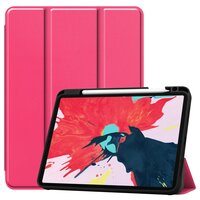 Trifold kunstleer hoes voor iPad Pro 11 inch (2018 2020 2021 2022) & iPad Air 4 en iPad Air 5 - roze