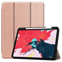 Trifold kunstleer hoes voor iPad Pro 11 inch (2018 2020 2021 2022) & iPad Air 4 en iPad Air 5 - goud