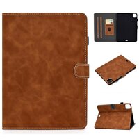 Bookcase hoes voor iPad Pro 11 inch (2018 2020 2021 2022) & iPad Air 4 en iPad Air 5 - bruin