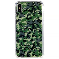 Leger Camouflage Survivor TPU hoesje voor iPhone XS Max - Army Groen