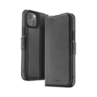 FLAVR Leather Wallet Case Recycled hoesje voor iPhone 15 - Zwart