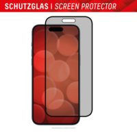 Displex Privacy Glass Screenprotector voor iPhone 15 - Transparant