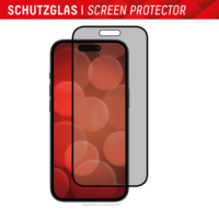 Displex Privacy Glass Screenprotector voor iPhone 15 Plus & iPhone 15 Pro Max - Transparant