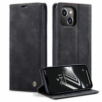 Caseme Retro Wallet Case hoesje voor iPhone 15 - zwart