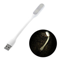 Draagbare USB LED 2.0 lamp Flexibel portable Bureaugadget wit lampje