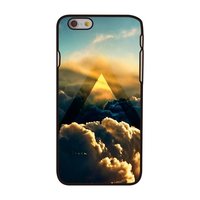 Wolken hoesje iPhone 6 6s Zwarte hardcase met Cloud design Zonlicht