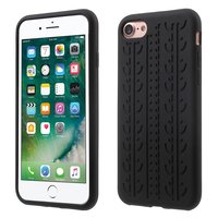 Autosporen hoesje iPhone 7 8 SE 2020 SE 2022 Zwart silicone Autoband cover