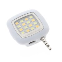 Externe led flash light voor selfies foto's - vlogs - selfielampje
