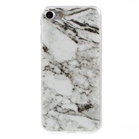 Marmer TPU hoesje iPhone 7 8 SE 2020 SE 2022 Witte case Marble hoesje cover