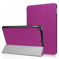 Paarse hoes voor iPad 2017 2018 Tri-Fold hardcase case