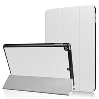 Witte stijlvolle hoes voor iPad 2017 2018 Tri-Fold case