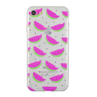 Doorzichtig watermeloen silicone hoesje iPhone 7 8 SE 2020 case cover watermelon