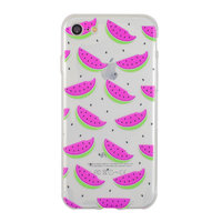 Doorzichtig watermeloen silicone hoesje iPhone 7 8 SE 2020 SE 2022 case cover watermelon