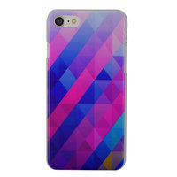 Blauw paarse driehoek iPhone 7 8 SE 2020 SE 2022 hardcase hoesje cover