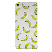 Doorzichtig banaan hoesje iPhone 7 8 SE 2020 case fruit cover