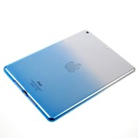 Doorzichtig blauw verloop iPad 2017 2018 hoesje case TPU cover gradient