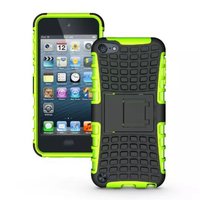 Shockproof groen iPod Touch 5 6 7 hoesje standaard case cover