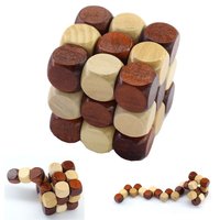 Puzzel kubus houten Cube denkpuzzel