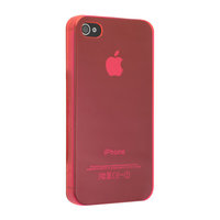 iPhone 4 4S 4G hard case hoesje crystal doorzichtig clear - Roze