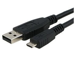 Micro USB oplaadkabel kabel oplader voor Samsung Blackberry HTC LG - Zwart