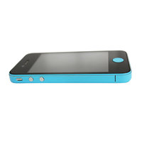 Decor Color Edge iPhone 4 4s Bumper stickers Skin - Lichtblauw