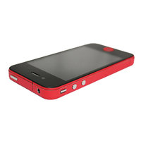 Decor Color Edge iPhone 4 4s Bumper stickers Skin - Rood