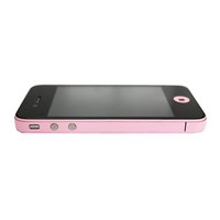 Decor Color Edge iPhone 4 4s Bumper stickers Skin - Roze