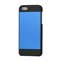 Aluminium hoesje iPhone 5 5s SE 2016 cover hardcase - Blauw