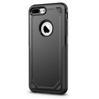 Pro Armor Black beschermend hoesje iPhone 7 Plus 8 Plus - Zwart Case