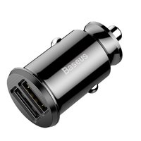 Baseus Universele Dual USB Autolader 3.1 Ampère - Zwart