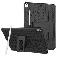 Hybride TPU Polycarbonaat iPad Air 3 (2019) & iPad Pro 10.5 inch case - Zwart Profiel Standaard