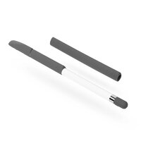 Silicone Antislip Grip voor Apple Pencil 4 delige extra Bescherming - Grijs