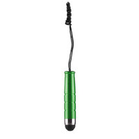 Mini Stylus pen headphonejack aux - Groen