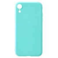 Flexibele TPU Case Mat iPhone XR - Cyaan
