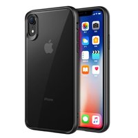 Doorzichtig Hoesje iPhone XR Transparant Case - Zwart