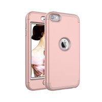 Armor Schokbestendig Silicone Polycarbonaat iPod Touch 5 6 7 hoesje - Roze