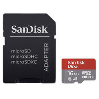 SanDisk 16GB SanDisk Ultra microSD geheugenkaart opslag - Zwart
