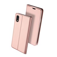 Dux Ducis Cover booklet case hoesje met flap leren hoes iPhone XR - Rose Goud